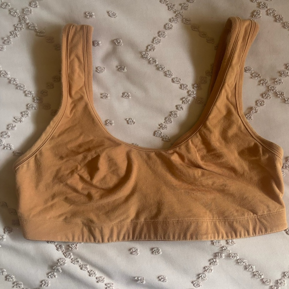 aerie orange scoop neck bralette